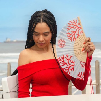 Abanico "Corales" | Abanicos | Sonrisas Decora