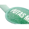 Antifaz de gel “Putas migrañas” verde menta