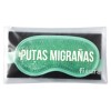 Antifaz de gel “Putas migrañas” verde menta