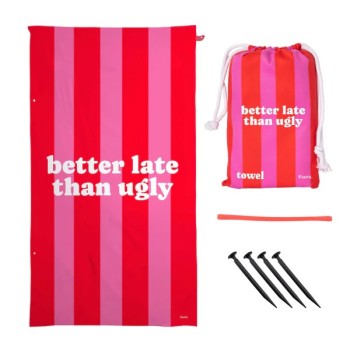 Toalla Playa "Better Late Than Ugly"